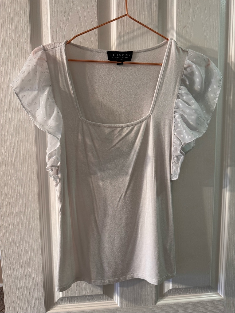 Laundry By Shelli Segal Top with Flutter Sleeves